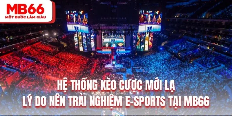 Hệ thống kèo cược mới lạ là lý do nên trải nghiệm E-Sports tại MB66