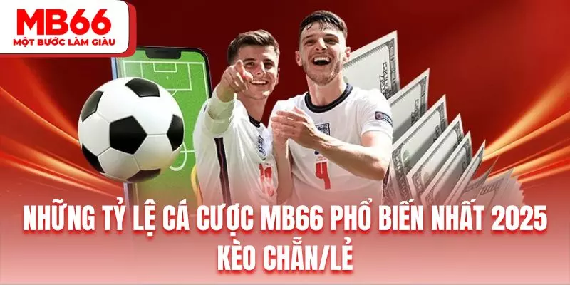 Tỷ lệ cá cược MB66 kèo chẵn lẻ là lựa chọn hàng đầu của nhiều hội viên mới tham gia